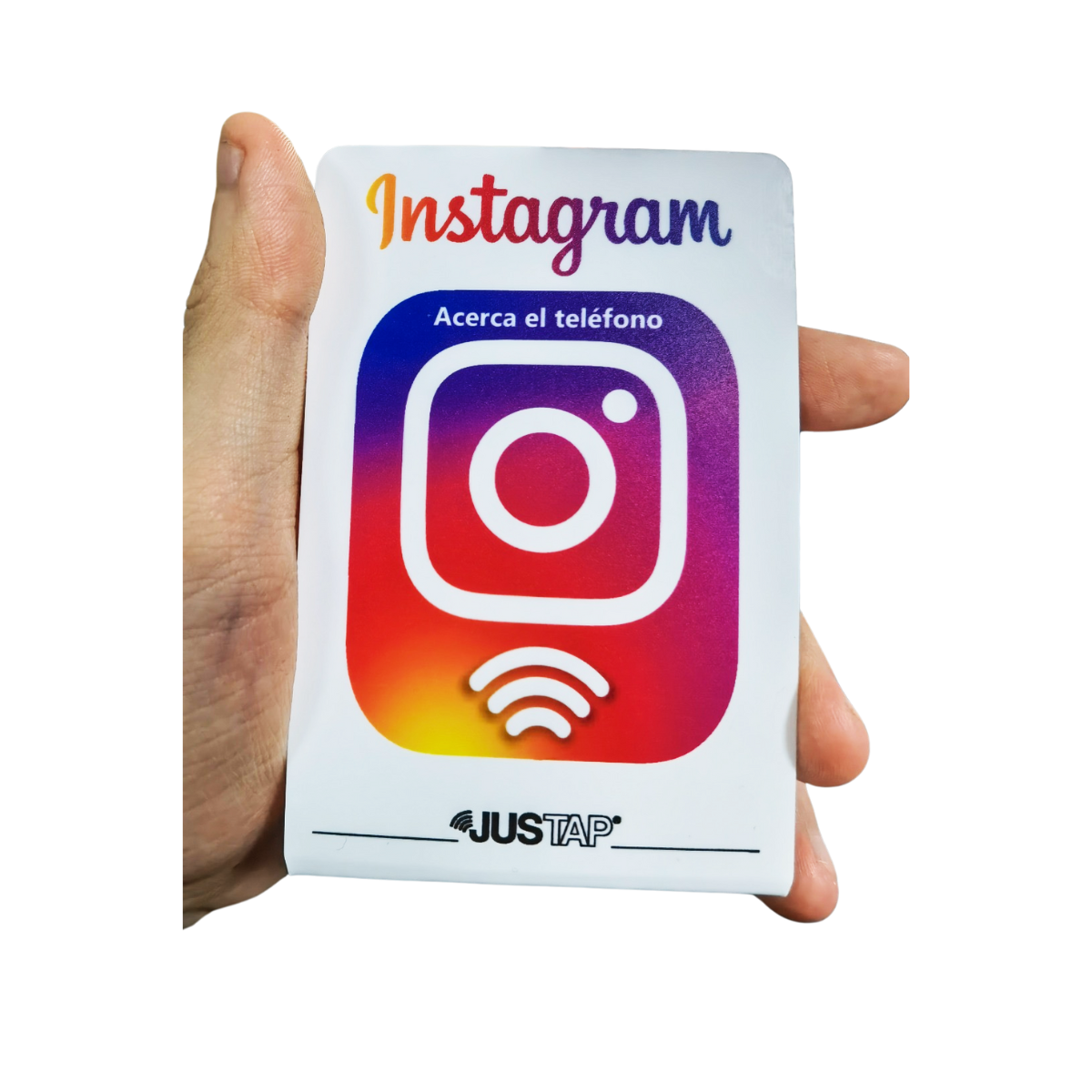 Stand acrílico JUSTAP® con NFC para Instagram