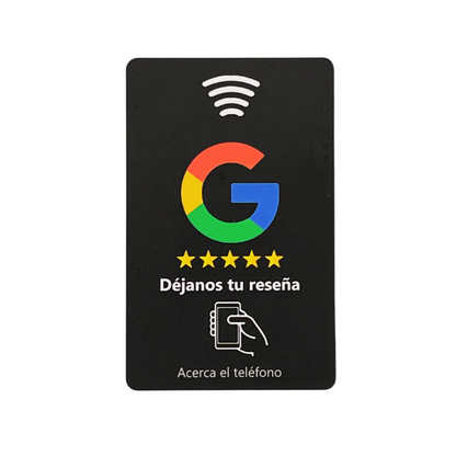 Tarjeta JUSTAP® con NFC para reseñas de Google